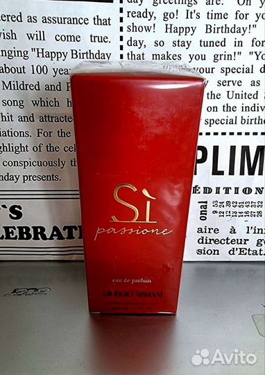 Giorgio armani SI Passione 100ml си пассионе духи