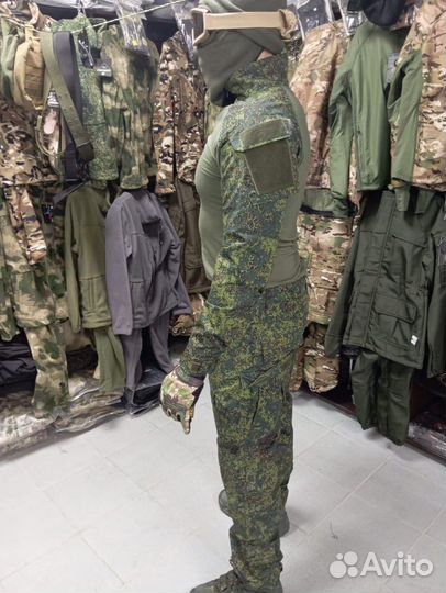 Летний тактический костюм зеленый пиксель 46-56р