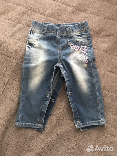 Джинсы для новорожденного