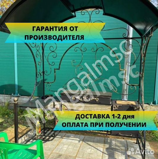 Мангал с крышей