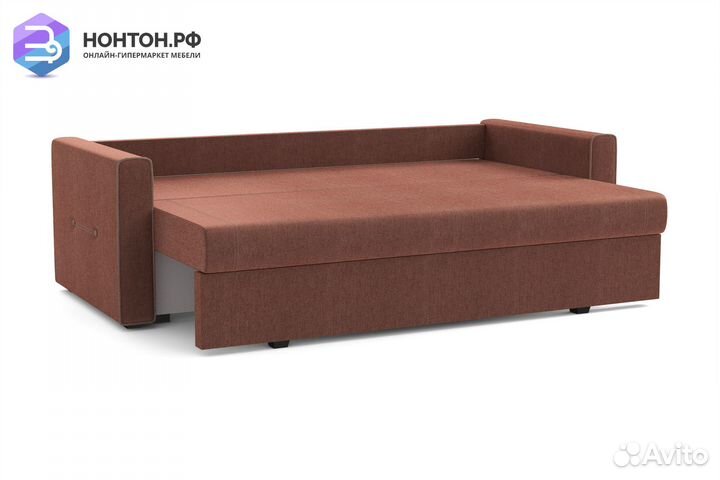 Диван еврокнижка Оригами коричневый