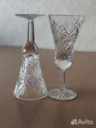Фужеры бокалы хрустальные из хрусталя винные 2шт