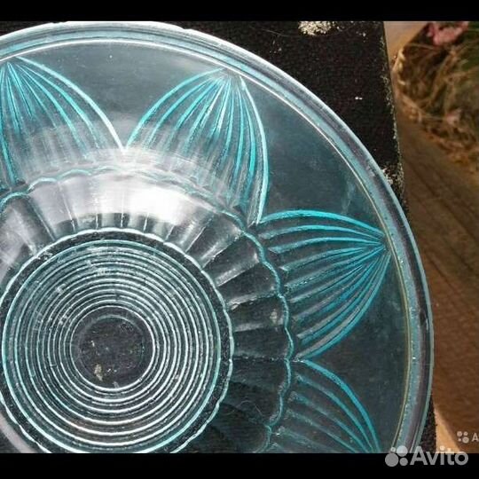 Ваза из купоросного стекла. СССР