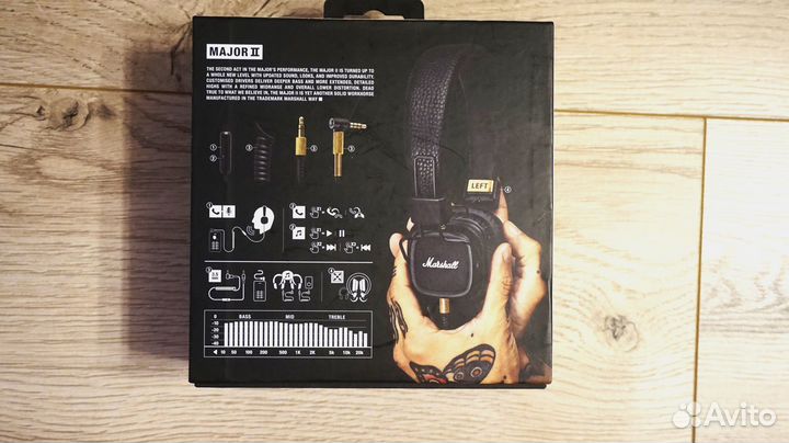 Наушники Marshall major II проводные