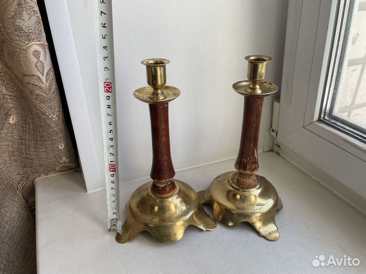 Подсвечники бронза СССР с клеймом