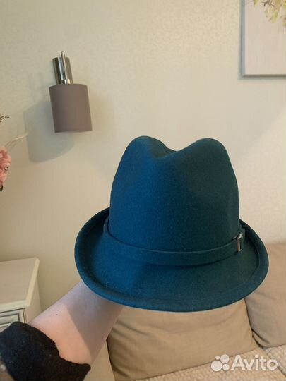 Шляпа женская 56 размер М зеленая