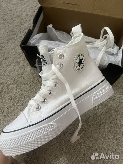 Кеды Converse белые (размер 36,41)