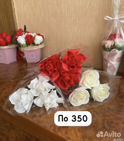 Букет из мыльных роз на 8 марта