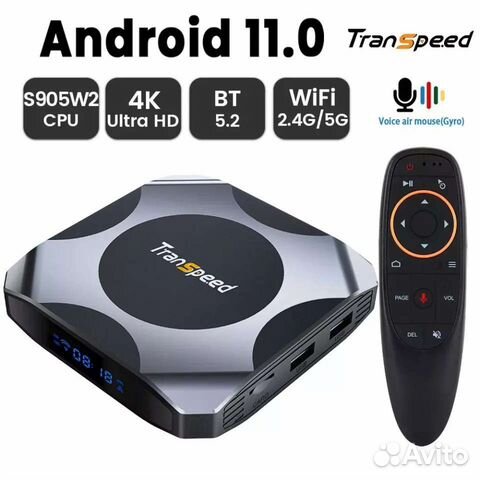 Android tv приставка Transpeed AV1 4/32