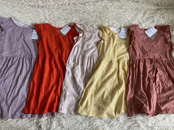 Платья новые hm 134/140