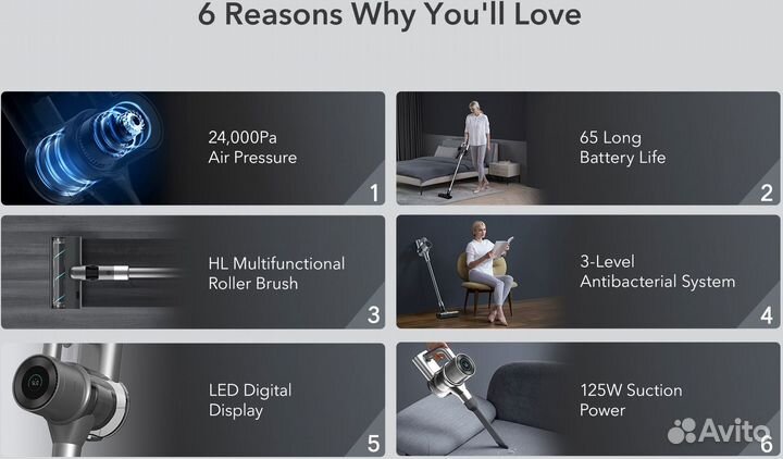 Huawei Xclea P10X, новый вертикальный Пылесос