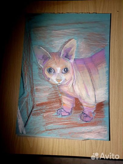 Картина Лысый кот