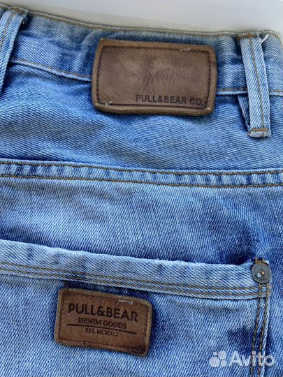 Джинсовые шорты pull bear