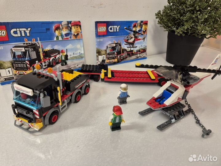 Lego city 60183 оригинал перевозчик вертолета