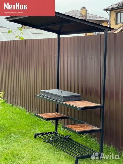 Мангал с крышей