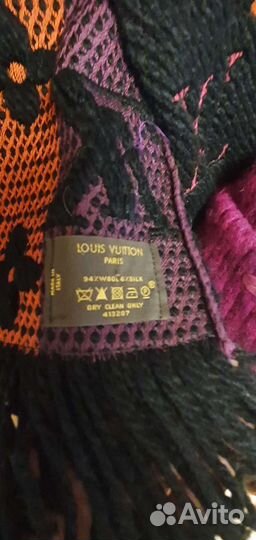 Louis vuitton шарф и шапка цвета фуксии