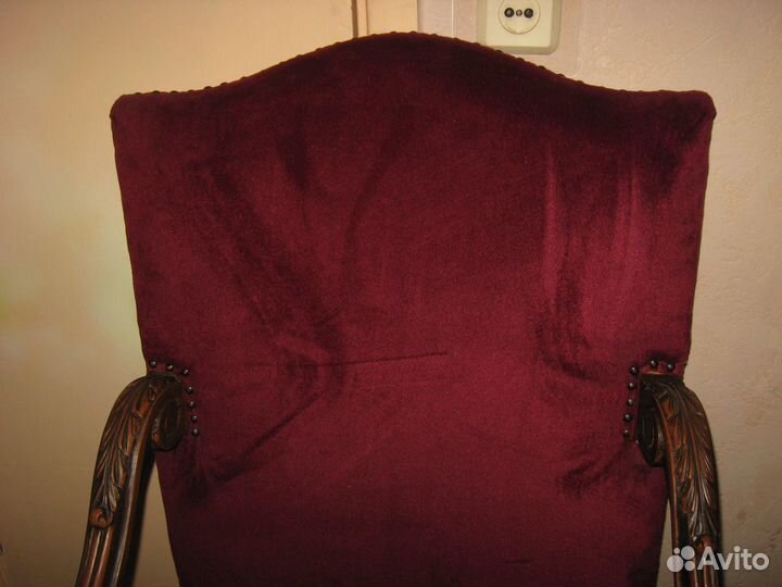 Антикварное кресло трон 19 век