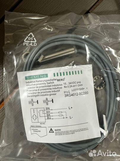 3RG4012-0CD00 - датчик индуктивный