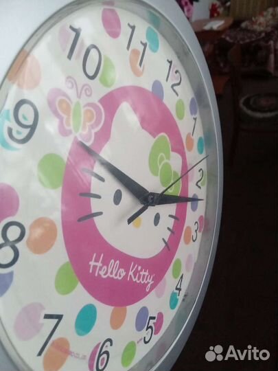 Часы настенные детские Hello Kitty