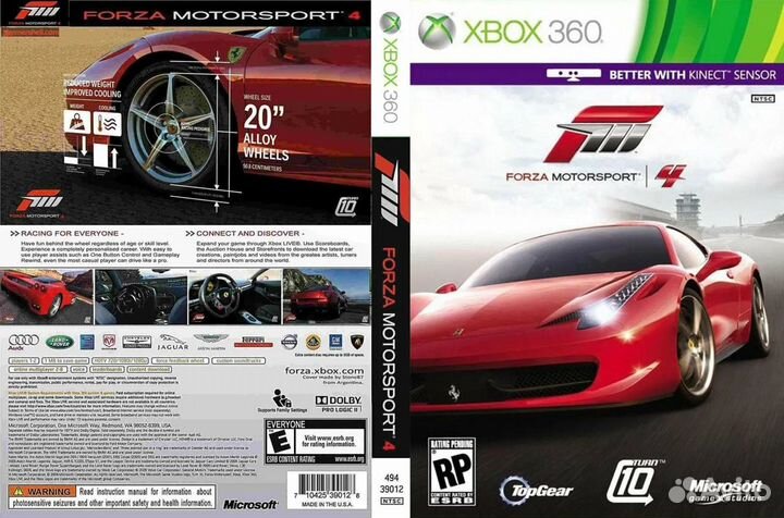 Игра xbox 360 forza motorsport 4