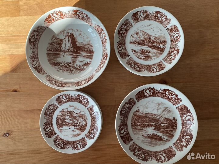 Набор тарелок Чехословакия винтаж