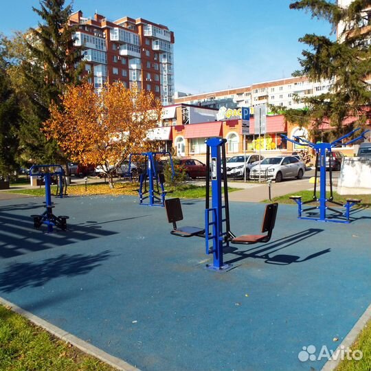 Уличный тренажер жим ногами двойной AVU013