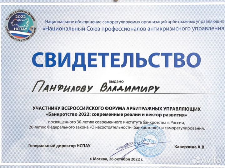 Банкротство физических лиц, Финансовый управляющий