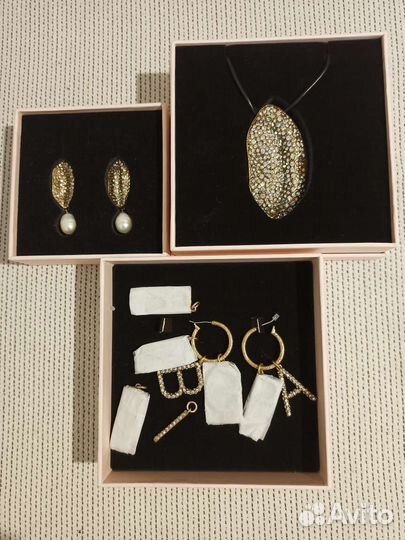 Серьги, кулон giambattista valli x h&m