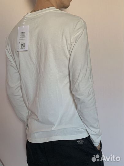 Лонгслив белый