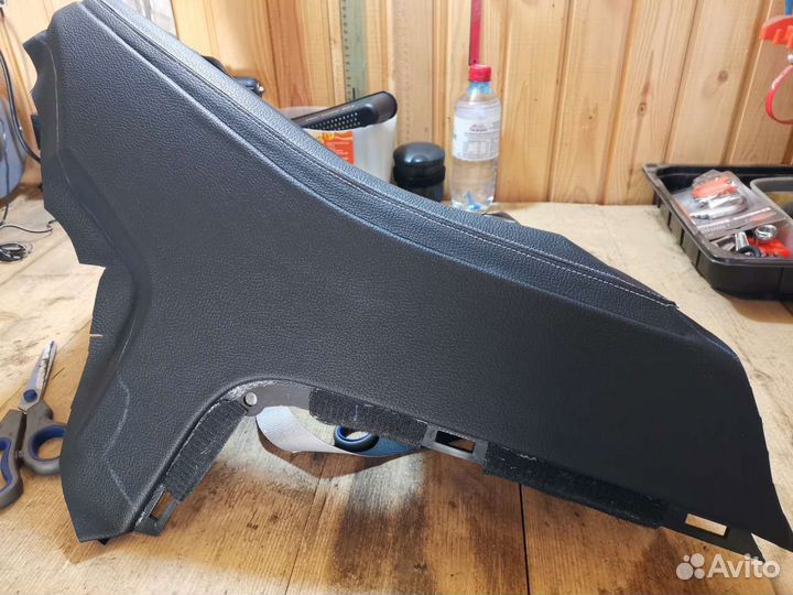 Экокожа кожзам чёрный дакота