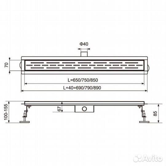 Душевые трапы Тим