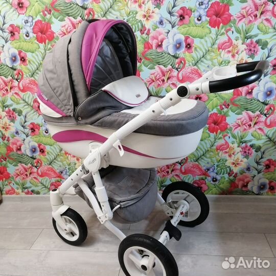 Коляска adamex 3 в 1 бу