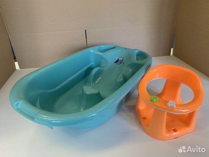 Ванночка для купания + стульчик для купания