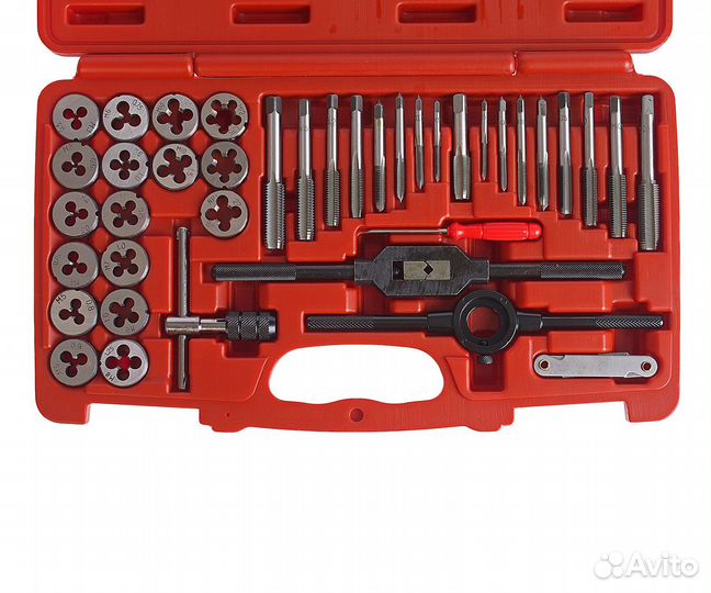 JTC JTC-3432A Набор метчиков и плашек 40 предметов