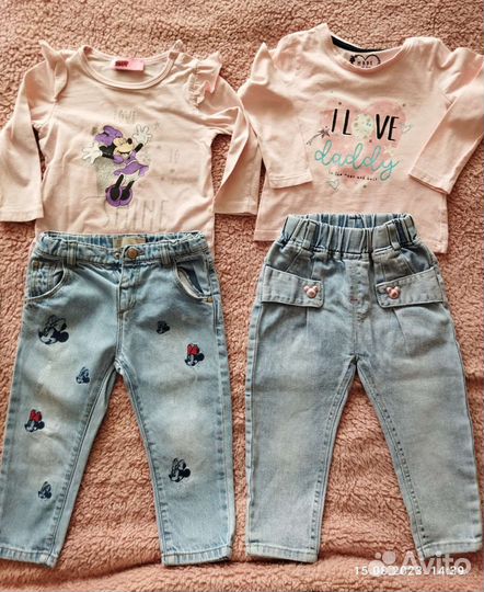 Вещи zara, Disney и др для девочки р 86-92