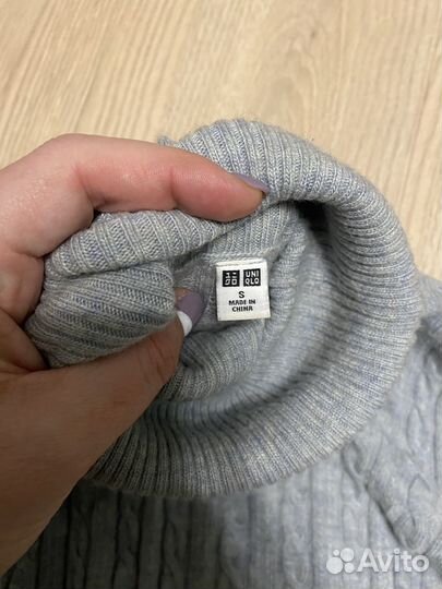 Водолазка uniqlo шерсть+кашемир s