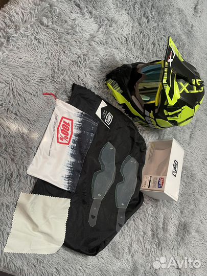 Шлем для эндуро с очками