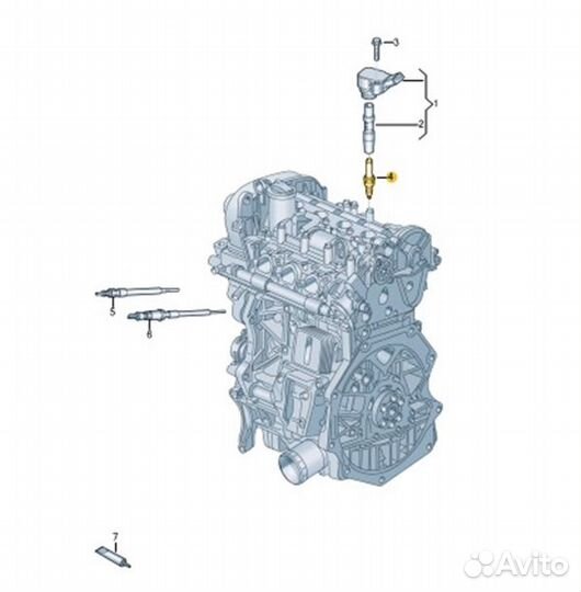 Свеча зажигания Volkswagen Tiguan 2021