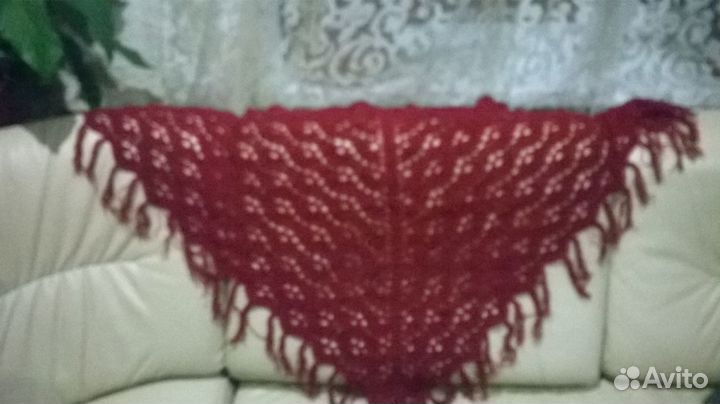 Шали ручная работа крючком