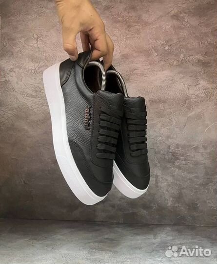 Кеды мужские кожаные baldinini