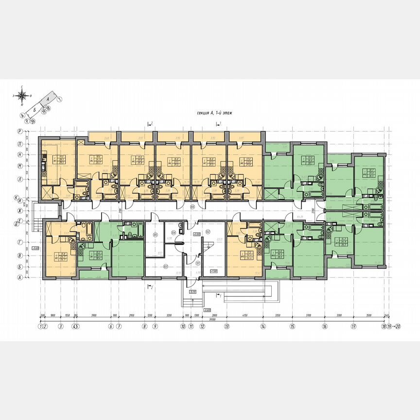 2-к. квартира, 39 м², 1/4 эт.