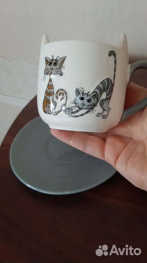 Набор для завтрака чайная пара, подставка для яиц