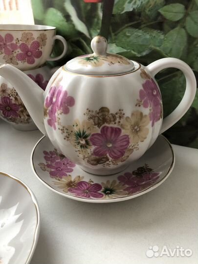 Чайный сервиз СССР агашки дулево новый