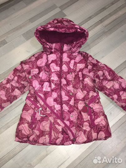 Куртка зимняя для девочки Kiko 4-6 лет