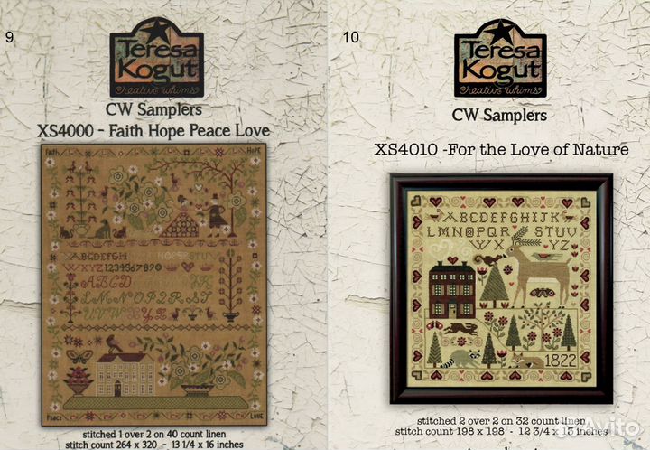 Схемы для вышивки крестиком Teresa Kogut