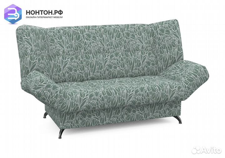 Диван клик-кляк Палермо с принтом тюльпаны