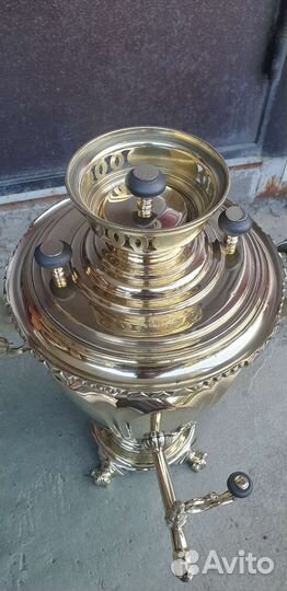 Царский самовар на дровах на 4л