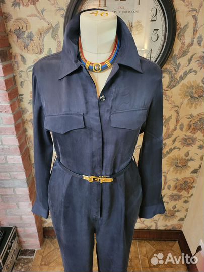 Massimo Dutti Комбинезон из мокрого шелка р. 46