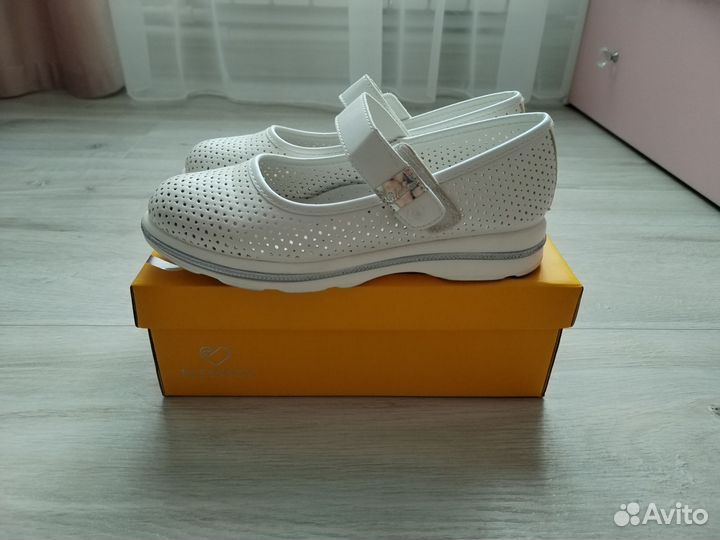 Туфли для девочки белые 36 размер