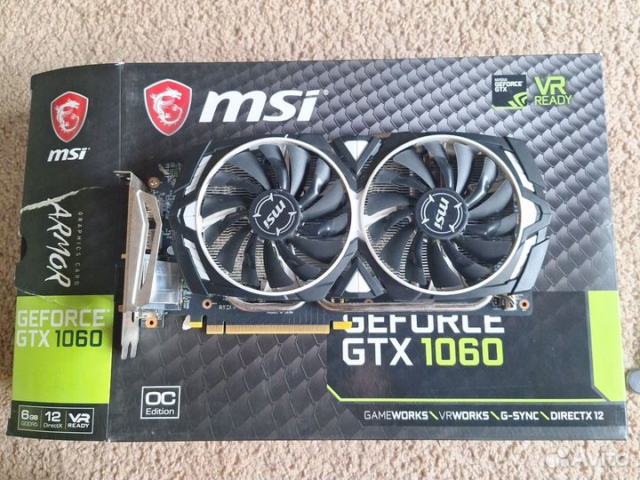 Видеокарта gtx 1060 6gb geforce